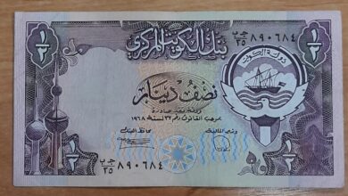 سعر الدينار الكويتي اليوم