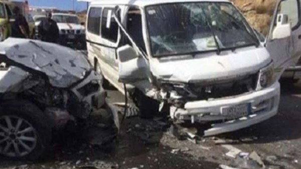 إصابة ثمانية أشخاص في تصادم بين سيارة أحمد وعلي على طريق شبرا بنها الحر
