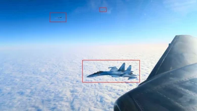 مقاتلات غريبن السويدية تعترض قاذفات تو 22 إم 3 بصحبة سو 35 إس فوق بحر البلطيق