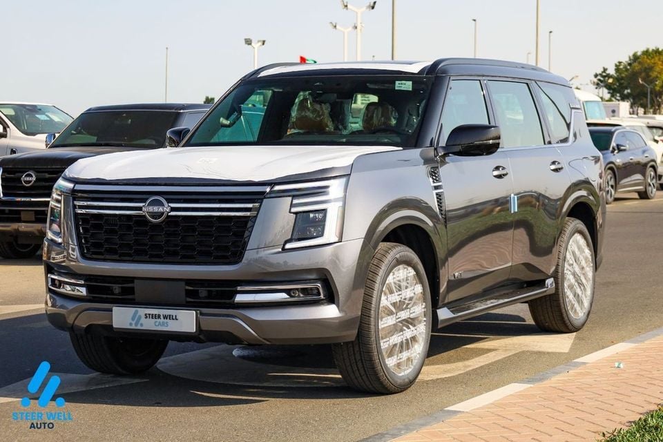 نيسان باترول LE Platinum 2026 نسخة الخليج دفع رباعي عالي الأداء 9 سرعات وثماني مقاعد للبيع في دبي